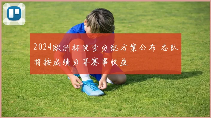 2024欧洲杯奖金分配方案公布 各队将按成绩分享赛事收益