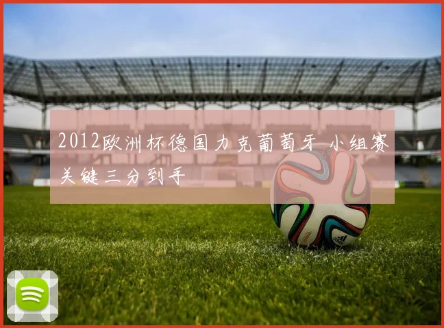 2012欧洲杯德国力克葡萄牙 小组赛关键三分到手